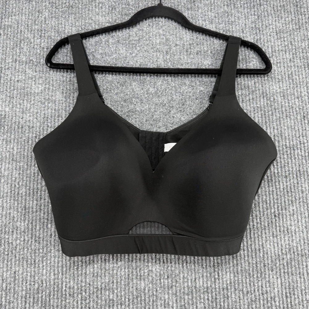 Cacique Bra Size 42F Black Lightly‎ Lined No-wire